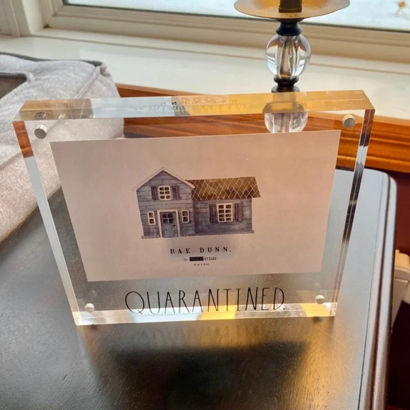 NEW - Rae Dunn - QUARANTINED - Acrylic Photo Frame - Picture 3 of 5